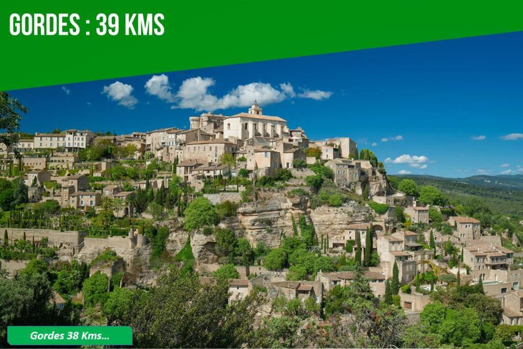 La Glycine - Parking Gratuit - Ac Clim - Cour Prive - Lägenhet Villeneuve-lès-Avignon Exteriör bild