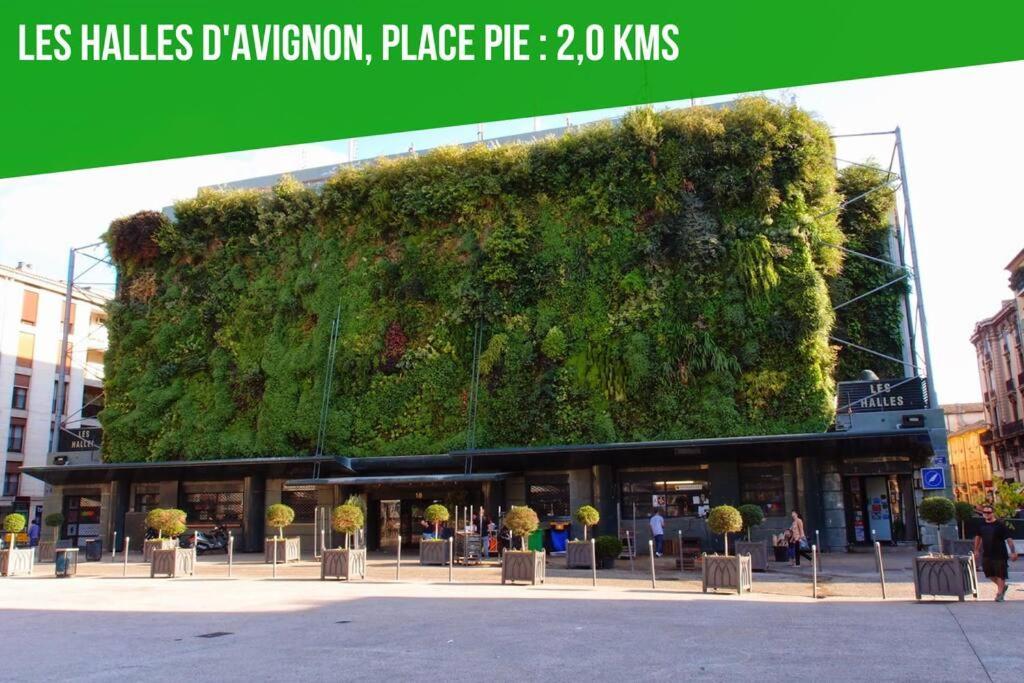 La Glycine - Parking Gratuit - Ac Clim - Cour Prive - Lägenhet Villeneuve-lès-Avignon Exteriör bild