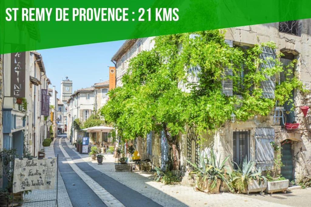 La Glycine - Parking Gratuit - Ac Clim - Cour Prive - Lägenhet Villeneuve-lès-Avignon Exteriör bild