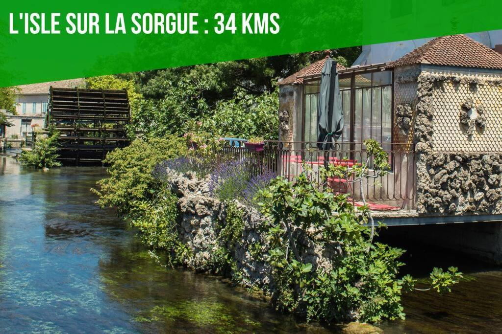La Glycine - Parking Gratuit - Ac Clim - Cour Prive - Lägenhet Villeneuve-lès-Avignon Exteriör bild